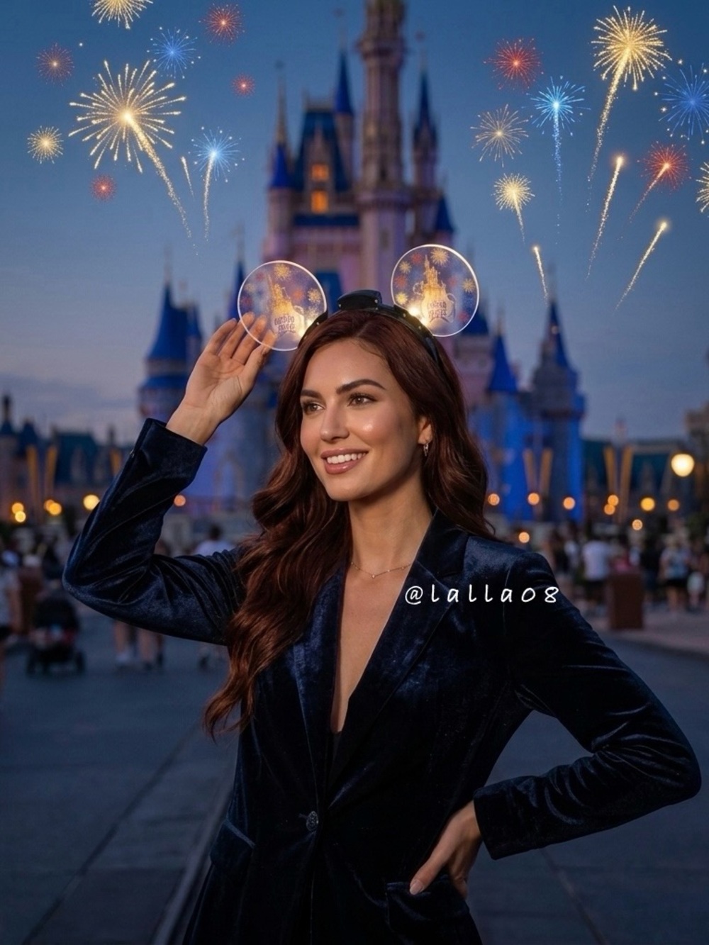 Disney World Magic Kingdom Happily Ever After Parade Light Up Ears Headband - Picture 3 of 8
